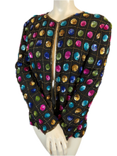 Charger l'image dans la galerie, Veste à sequins vintage taille 40