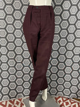 Charger l'image dans la galerie, Pantalon à pinces vintage Thierry Mugler lie de vin taille 42