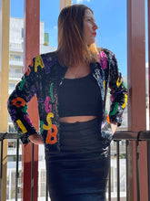 Charger l'image dans la galerie, Incroyable veste à sequins vintage taille 40