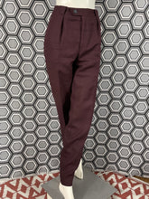 Charger l'image dans la galerie, Pantalon à pinces vintage Thierry Mugler lie de vin taille 42
