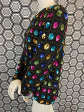 Charger l'image dans la galerie, Veste à sequins vintage taille 40