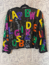 Charger l'image dans la galerie, Incroyable veste à sequins vintage taille 40