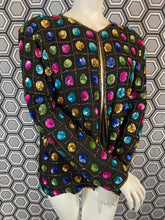 Charger l'image dans la galerie, Veste à sequins vintage taille 40
