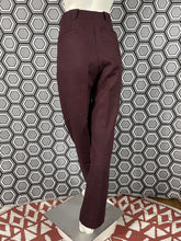 Charger l'image dans la galerie, Pantalon à pinces vintage Thierry Mugler lie de vin taille 42