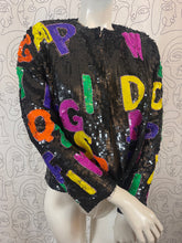 Charger l'image dans la galerie, Incroyable veste à sequins vintage taille 40