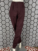 Charger l'image dans la galerie, Pantalon à pinces vintage Thierry Mugler lie de vin taille 42