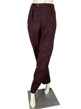 Charger l'image dans la galerie, Pantalon à pinces vintage Thierry Mugler lie de vin taille 42