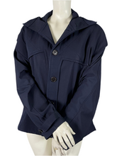 Charger l'image dans la galerie, Veste bleu marine à capuche Yohji Yamamoto taille 38