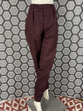 Charger l'image dans la galerie, Pantalon à pinces vintage Thierry Mugler lie de vin taille 42