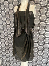 Charger l'image dans la galerie, Ensemble de plage : combishort et paréo métallisé taille 38