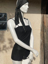 Charger l'image dans la galerie, Ensemble de plage : combishort et paréo métallisé taille 38