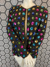 Charger l'image dans la galerie, Veste à sequins vintage taille 40