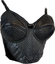 Charger l'image dans la galerie, Incroyable bustier en cuir à seins coniques Jean Paul Gaultier taille 36