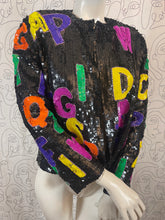 Charger l'image dans la galerie, Incroyable veste à sequins vintage taille 40