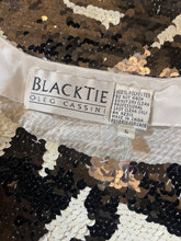 Charger l'image dans la galerie, Superbe robe à sequins Blacktie Oleg Cassini taille 38