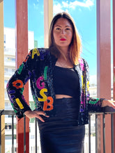 Charger l'image dans la galerie, Incroyable veste à sequins vintage taille 40