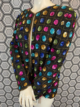 Charger l'image dans la galerie, Veste à sequins vintage taille 40