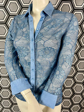 Charger l'image dans la galerie, Chemisier en résille brodée Anne Fontaine taille 38