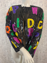 Charger l'image dans la galerie, Incroyable veste à sequins vintage taille 40