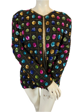 Charger l'image dans la galerie, Veste à sequins vintage taille 40