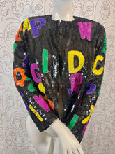 Charger l'image dans la galerie, Incroyable veste à sequins vintage taille 40