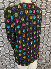 Charger l'image dans la galerie, Veste à sequins vintage taille 40