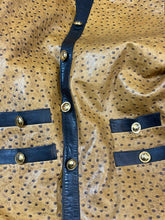 Charger l'image dans la galerie, Manteau en cuir d’autruche taille 40/42