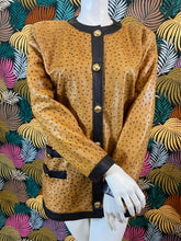 Charger l'image dans la galerie, Manteau en cuir d’autruche taille 40/42