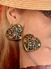 Charger l'image dans la galerie, Boucles cœur vintage Yves Saint Laurent