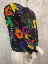 Charger l&#39;image dans la galerie, Incroyable veste à sequins vintage taille 40
