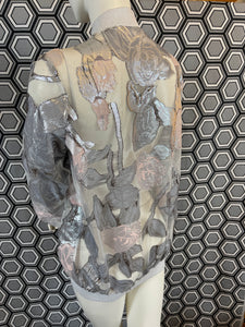 Bomber Gai Mattiolo argenté taille 38