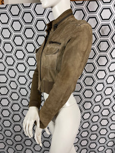 Blouson en daim Twin-set Simona Barbieri taille 40