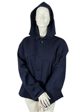 Charger l'image dans la galerie, Veste bleu marine à capuche Yohji Yamamoto taille 38
