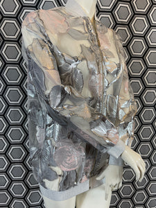 Bomber Gai Mattiolo argenté taille 38