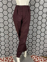 Charger l'image dans la galerie, Pantalon à pinces vintage Thierry Mugler lie de vin taille 42
