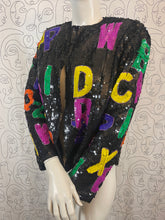 Charger l&#39;image dans la galerie, Incroyable veste à sequins vintage taille 40
