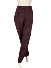 Charger l'image dans la galerie, Pantalon à pinces vintage Thierry Mugler lie de vin taille 42
