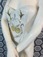 Charger l&#39;image dans la galerie, Incroyable bustier en cuir Jean Claude Jitrois taille 38
