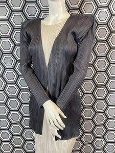 Veste gris foncé Pleats Please Issey Miyake