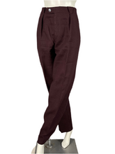 Charger l'image dans la galerie, Pantalon à pinces vintage Thierry Mugler lie de vin taille 42
