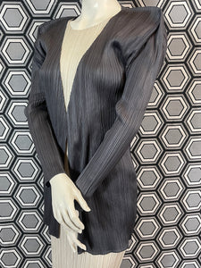 Veste gris foncé Pleats Please Issey Miyake