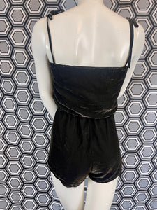 Ensemble de plage : combishort et paréo métallisé taille 38