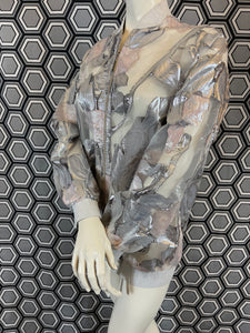 Bomber Gai Mattiolo argenté taille 38