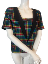 Charger l&#39;image dans la galerie, Haut tartan Jean Charles de Castelbajac taille 36
