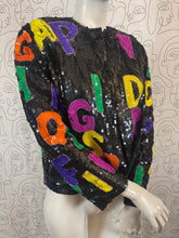 Charger l&#39;image dans la galerie, Incroyable veste à sequins vintage taille 40
