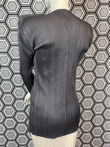Veste gris foncé Pleats Please Issey Miyake