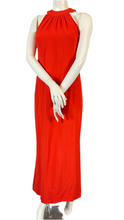 Charger l&#39;image dans la galerie, Robe longue rouge Yves Saint Laurent rive gauche taille 40

