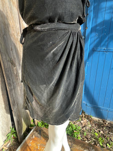 Ensemble de plage : combishort et paréo métallisé taille 38