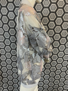 Bomber Gai Mattiolo argenté taille 38