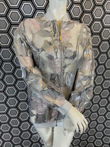 Bomber Gai Mattiolo argenté taille 38